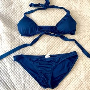 Navy adjustable top bikini 🌊